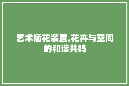 艺术插花装置,花卉与空间的和谐共鸣