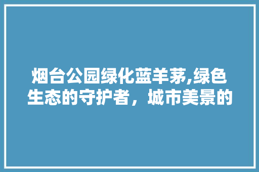 烟台公园绿化蓝羊茅,绿色生态的守护者，城市美景的缔造者 花木行情