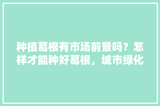 种植葛根有市场前景吗？怎样才能种好葛根，城市绿化护坡藤类植物有哪些。
